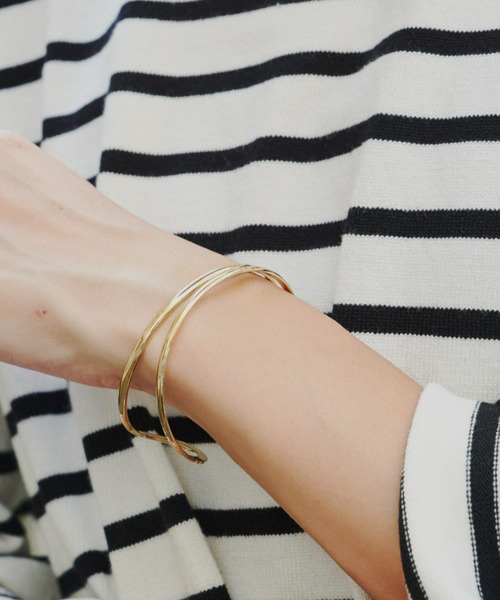 Auntie Rosa Holiday(アンティローザホリデー)の「ツインラインバングル(バングル/リストバンド・レディース・シルバー/ゴールド・FREE)」の7枚目の写真