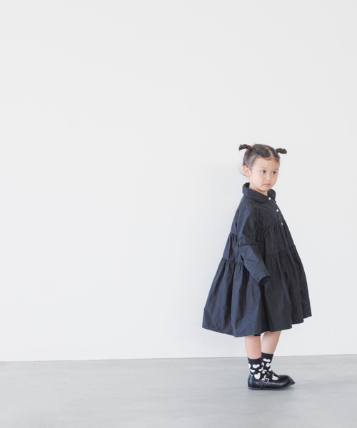LOWRYS FARM（ローリーズファーム）の「ティアードマエアキワンピース　170627（ワンピース・キッズ・ブラック/グリーン・110cm/120cm/130cm/140cm/150cm）」の12枚目の写真