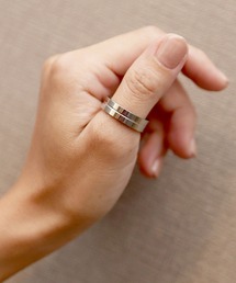 金属アレルギー対応 6mmダブルラインステンレスペアリング