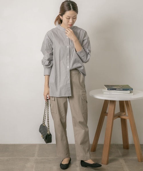 URBAN RESEARCH Sonny Label(アーバンリサーチサニーレーベル)の「ナチュラルストレッチテーパードカーゴパンツ(その他パンツ・レディース・グレー/ベージュ/カーキ・36/38)」の8枚目の写真