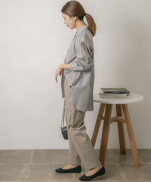 URBAN RESEARCH Sonny Label(アーバンリサーチサニーレーベル)の「ナチュラルストレッチテーパードカーゴパンツ(その他パンツ・レディース・グレー/ベージュ/カーキ・36/38)」の9枚目の写真