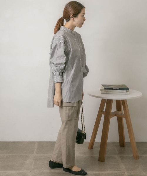 URBAN RESEARCH Sonny Label(アーバンリサーチサニーレーベル)の「ナチュラルストレッチテーパードカーゴパンツ(その他パンツ・レディース・グレー/ベージュ/カーキ・36/38)」の10枚目の写真