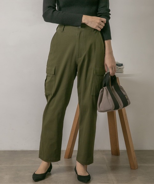 URBAN RESEARCH Sonny Label(アーバンリサーチサニーレーベル)の「ナチュラルストレッチテーパードカーゴパンツ(その他パンツ・レディース・グレー/ベージュ/カーキ・36/38)」の13枚目の写真