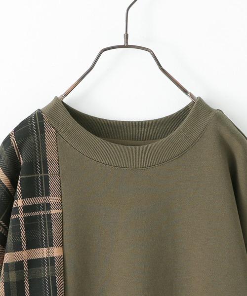 osharewalker(オシャレウォーカー)の「【廃盤】『チェック柄アシメ切替スウェット』(スウェット・メンズ・ブラック/カーキ・3/2)」の17枚目の写真