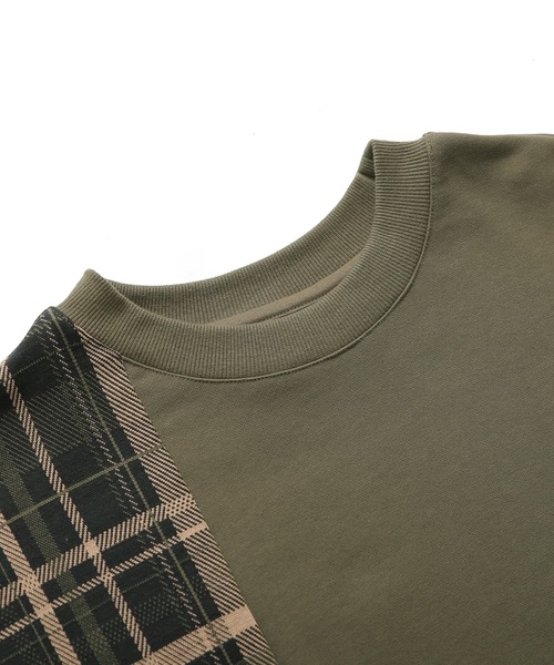 osharewalker(オシャレウォーカー)の「【廃盤】『チェック柄アシメ切替スウェット』(スウェット・メンズ・ブラック/カーキ・3/2)」の19枚目の写真