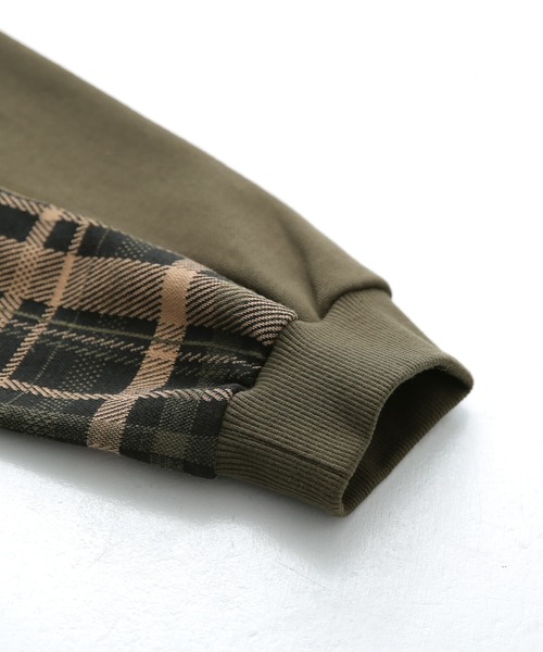 osharewalker(オシャレウォーカー)の「【廃盤】『チェック柄アシメ切替スウェット』(スウェット・メンズ・ブラック/カーキ・3/2)」の20枚目の写真