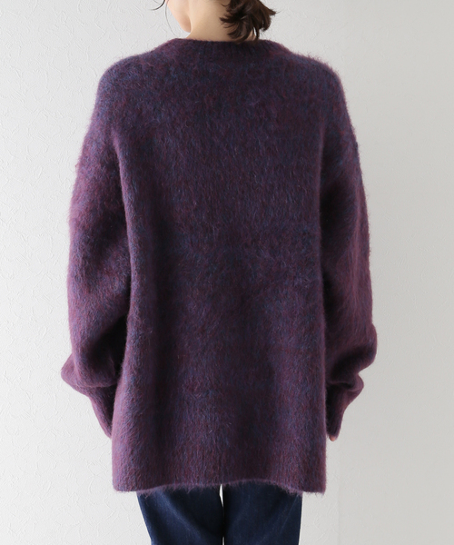 TELA（テラ）の「【TELA /テラ】モヘアクルーKN：ニット（ニット/セーター・レディース・パープル・LARGE）」の14枚目の写真