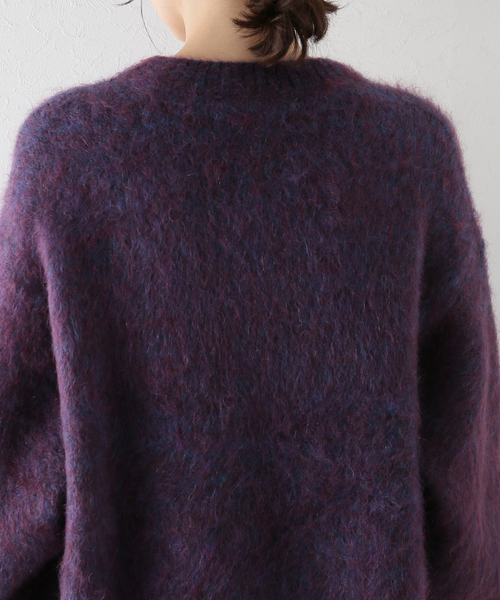 TELA（テラ）の「【TELA /テラ】モヘアクルーKN：ニット（ニット/セーター・レディース・パープル・LARGE）」の8枚目の写真