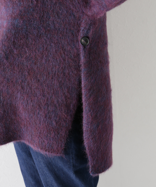 TELA（テラ）の「【TELA /テラ】モヘアクルーKN：ニット（ニット/セーター・レディース・パープル・LARGE）」の7枚目の写真