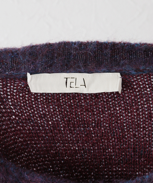 TELA（テラ）の「【TELA /テラ】モヘアクルーKN：ニット（ニット/セーター・レディース・パープル・LARGE）」の15枚目の写真