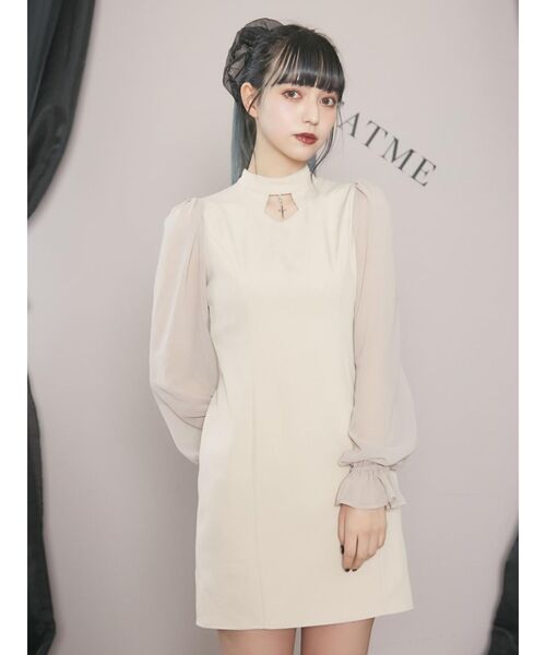 EATME（イートミー）の「ティアードラップデコルテワンピース