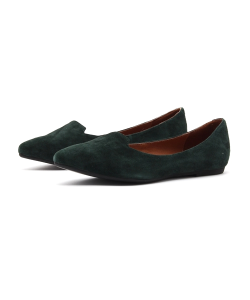 Jeffrey Campbell（ジェフリーキャンベル）の「スエードポインテッドフラットシューズ（バレエシューズ・レディース・ブラック/ブルー/オレンジ/グリーン/ワイン・37/36/38/39/35）」の3枚目の写真