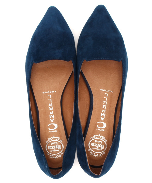 Jeffrey Campbell（ジェフリーキャンベル）の「スエードポインテッドフラットシューズ（バレエシューズ・レディース・ブラック/ブルー/オレンジ/グリーン/ワイン・37/36/38/39/35）」の12枚目の写真