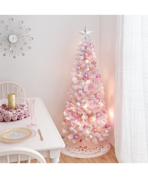 Francfranc（フランフラン）の「クリスマスツリー スターターセット 150cm ピンク（インテリア雑貨・レディース・ピンク・FREE）」の17枚目の写真