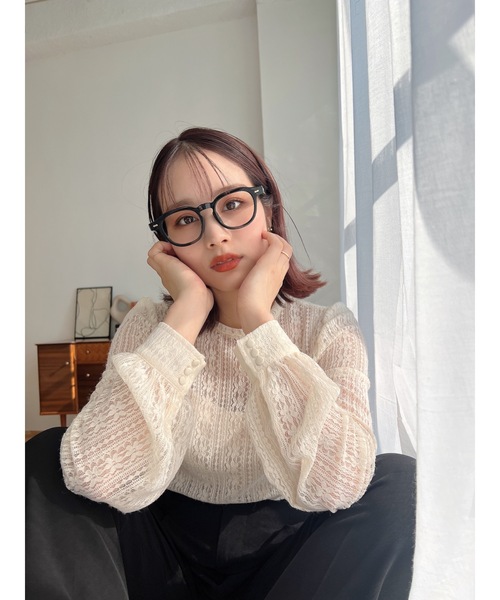 JUMELLE（ジュメロ）の「シアーレーストップ（その他トップス・レディース・ブラック/クリーム・FREE）」の3枚目の写真