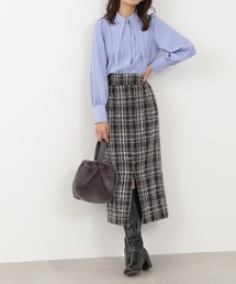 N.（N. Natural Beauty Basic） | 【S Size Line】◆ロービングツイードタイトスカート(スカート)