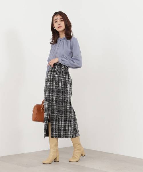 N.(N. Natural Beauty Basic)(エヌエヌナチュラルビューティーベーシック)の「【S Size Line】◆ロービングツイードタイトスカート(スカート・レディース・ベージュ/グリーン/グレー・SMALL/MEDIUM)」の13枚目の写真