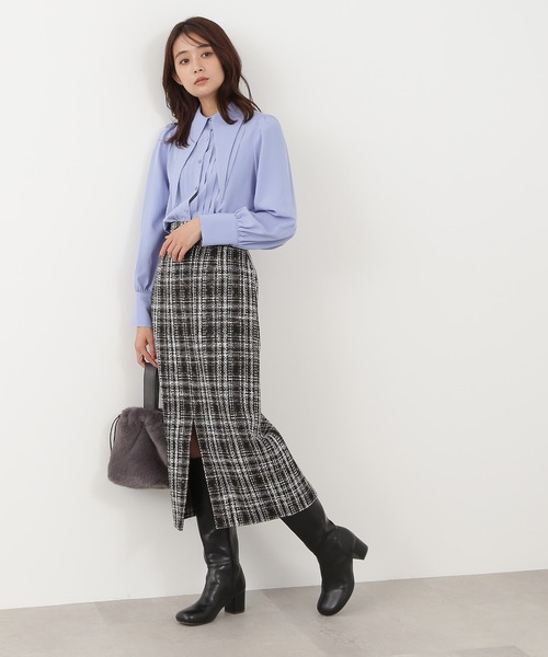 N.(N. Natural Beauty Basic)(エヌエヌナチュラルビューティーベーシック)の「【S Size Line】◆ロービングツイードタイトスカート(スカート・レディース・ベージュ/グリーン/グレー・SMALL/MEDIUM)」の10枚目の写真