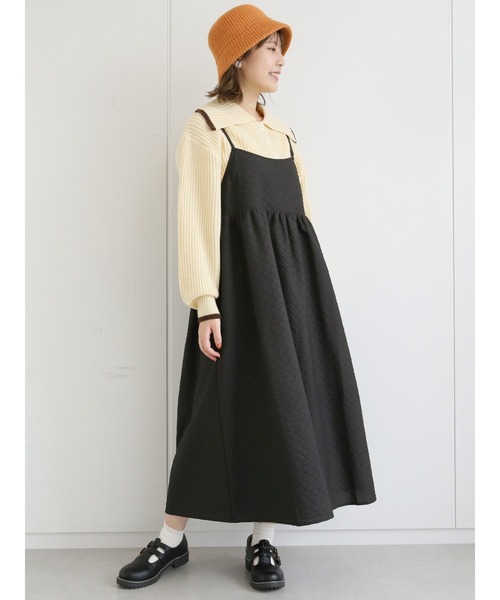 ehka sopo（エヘカソポ）の「ふくれジャカードキャミワンピース