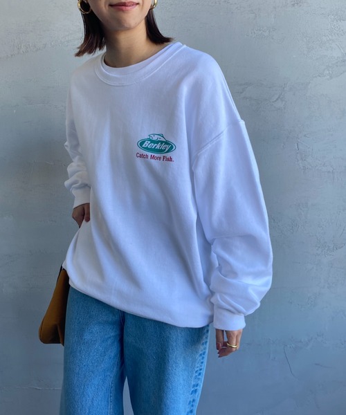 Russell Athletic（ラッセルアスレティック）の「[RUSSELL ATHLETIC/ラッセル アスレチック] BERKLEY×RUSSEL ATHLETIC 別注 オーバルロゴプリントスウェット（スウェット・レディース・ホワイト/ブラック・L/M）」の18枚目の写真