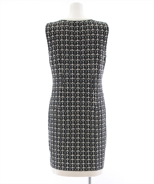 clear（クリア）の「ミドル丈ジャカードニットワンピース（ワンピース・レディース・ホワイト/ブラック/オレンジ/ラベンダー/ブルー・F）」の19枚目の写真