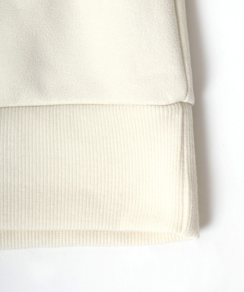 CONVERSE(コンバース)の「CONVERSE/コンバース スウェード 裏起毛 プルパーカー オーバーサイズ スウェット フーディー レディース メンズ トップス(パーカー・レディース・グレー/オフホワイト/カーキ/サックスブルー・M/L/LL)」の11枚目の写真