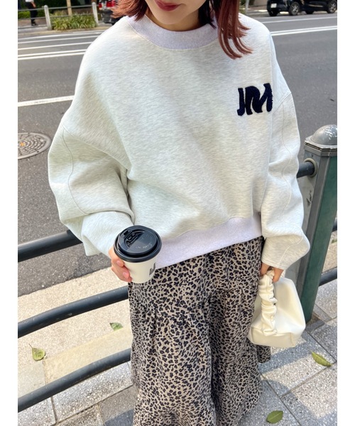 JUMELLE（ジュメロ）の「コクーンカットスウェット（スウェット・レディース・ブラック/アイボリー・FREE）」の4枚目の写真