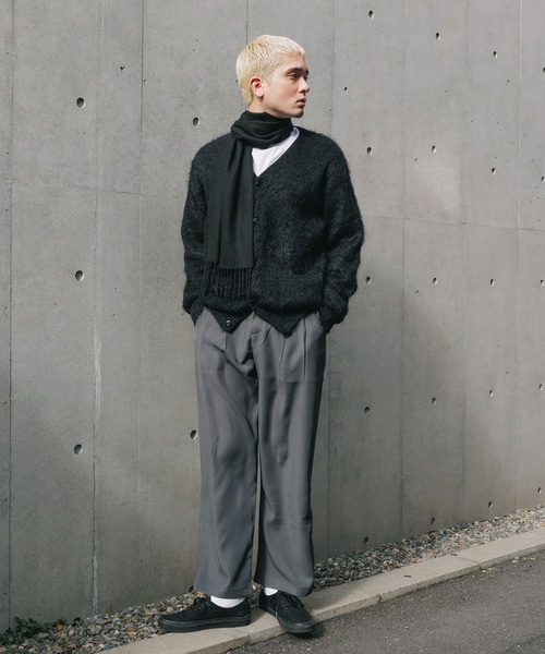 ROOPTOKYO(ループトウキョウ)の「▲2tuck straight wide slack ストレートシルエット ワイドスラックス(スラックス・メンズ・ダークブラウン/ナチュラル/ブラック/チャコール・S/M/L/XL)」の17枚目の写真