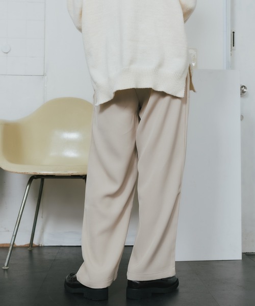 ROOPTOKYO(ループトウキョウ)の「▲2tuck straight wide slack ストレートシルエット ワイドスラックス(スラックス・メンズ・ダークブラウン/ナチュラル/ブラック/チャコール・S/M/L/XL)」の20枚目の写真