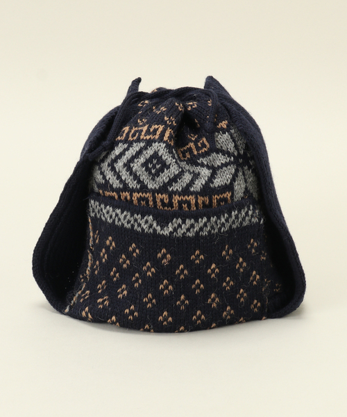 HIGHLAND 2000(ハイランドトゥーサウザンド)の「【HIGHLAND 2000 / ハイランド 2000】Nordic Flight Cap(キャップ・メンズ・ブラウン/ネイビー・FREE)」の3枚目の写真