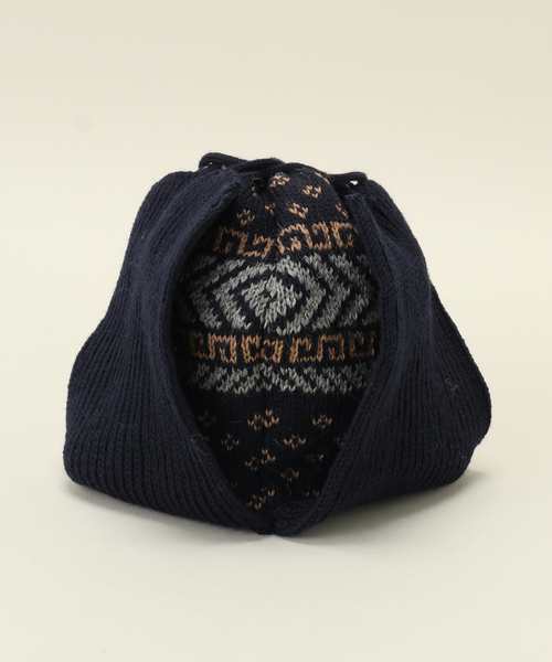 HIGHLAND 2000(ハイランドトゥーサウザンド)の「【HIGHLAND 2000 / ハイランド 2000】Nordic Flight Cap(キャップ・メンズ・ブラウン/ネイビー・FREE)」の5枚目の写真