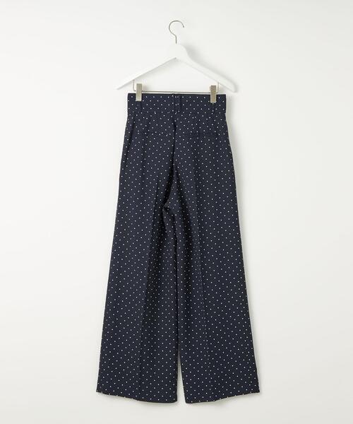 EMMEL REFINES(エメルリファインズ)の「<EMMEL REFINES>EM ツイル ピンドット タックパンツ(その他パンツ・レディース・ネイビー/オフホワイト・S/M)」の3枚目の写真