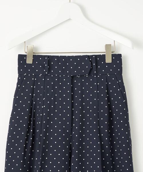 EMMEL REFINES(エメルリファインズ)の「<EMMEL REFINES>EM ツイル ピンドット タックパンツ(その他パンツ・レディース・ネイビー/オフホワイト・S/M)」の4枚目の写真