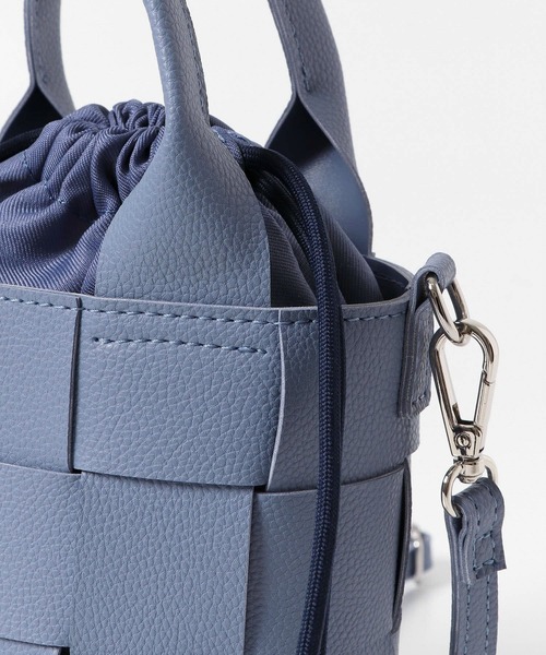 SENSE OF PLACE by URBAN RESEARCH（センスオブプレイスバイアーバンリサーチ）の「メッシュ編みミニトートバッグ（ショルダーバッグ・レディース・ブルー/ブラック/アイボリー・ONE）」の22枚目の写真