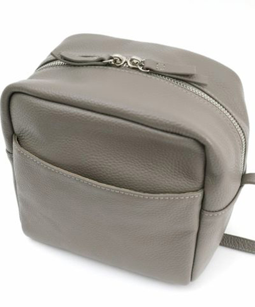 スクエアレザーポシェット（ショルダーバッグ）｜nop de nod