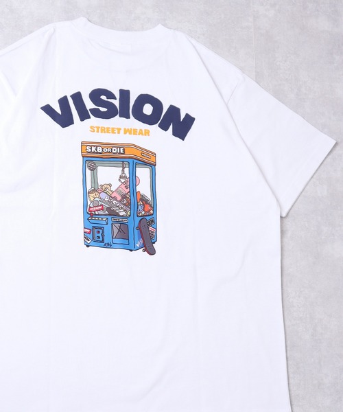 VISION STREET WEAR（ヴィジョンストリートウェア）の「【VISION STREET WEAR】グラフィックプリントTシャツ（Tシャツ/カットソー・レディース・ブラック系1/ベージュ系2/ホワイト系1/ホワイト系2/ベージュ系1/ベージュ系4/ブラック系4/ピンク系2/ブラック系3/ブラック系2/ベージュ系3/ブラック系5/ホワイト系4/ホワイト系5/ホワイト系6/ピンク系1/ホワイト系3/ブラック系6・MEDIUM/LARGE/X-LARGE）」の6枚目の写真