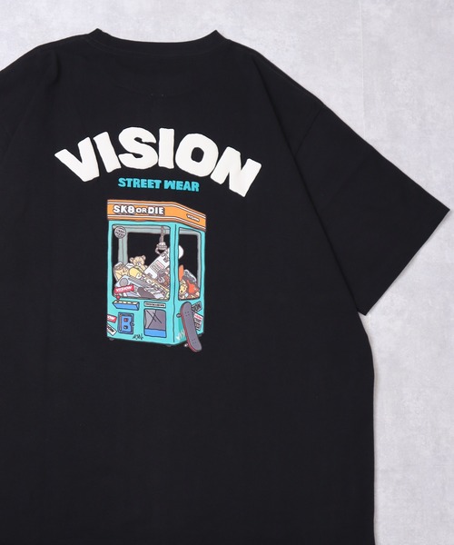 VISION STREET WEAR（ヴィジョンストリートウェア）の「【VISION STREET WEAR】グラフィックプリントTシャツ（Tシャツ/カットソー・レディース・ブラック系1/ベージュ系2/ホワイト系1/ホワイト系2/ベージュ系1/ベージュ系4/ブラック系4/ピンク系2/ブラック系3/ブラック系2/ベージュ系3/ブラック系5/ホワイト系4/ホワイト系5/ホワイト系6/ピンク系1/ホワイト系3/ブラック系6・MEDIUM/LARGE/X-LARGE）」の12枚目の写真