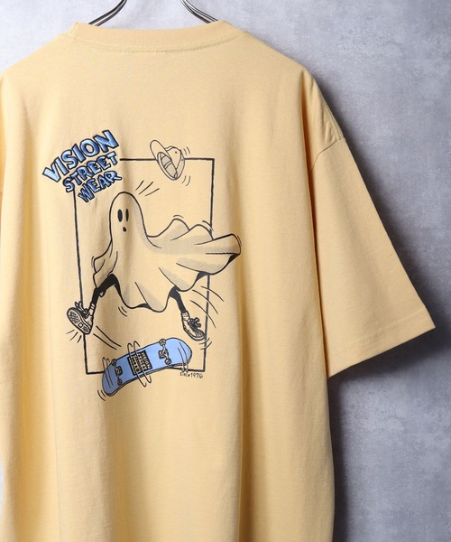 VISION STREET WEAR（ヴィジョンストリートウェア）の「【VISION STREET WEAR】グラフィックプリントTシャツ（Tシャツ/カットソー・レディース・ブラック系1/ベージュ系2/ホワイト系1/ホワイト系2/ベージュ系1/ベージュ系4/ブラック系4/ピンク系2/ブラック系3/ブラック系2/ベージュ系3/ブラック系5/ホワイト系4/ホワイト系5/ホワイト系6/ピンク系1/ホワイト系3/ブラック系6・MEDIUM/LARGE/X-LARGE）」の13枚目の写真