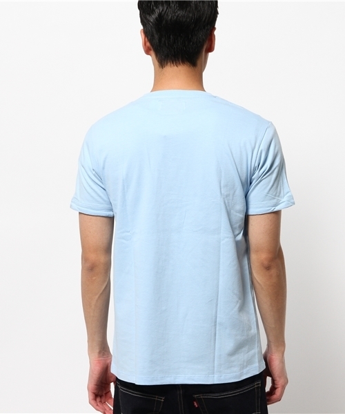 OUTLET(アウトレット)の「【CIAOPANIC TYPY】切替ポケットTシャツ(Tシャツ/カットソー・メンズ・サックスブルー・LARGE/SMALL/MEDIUM)」の4枚目の写真