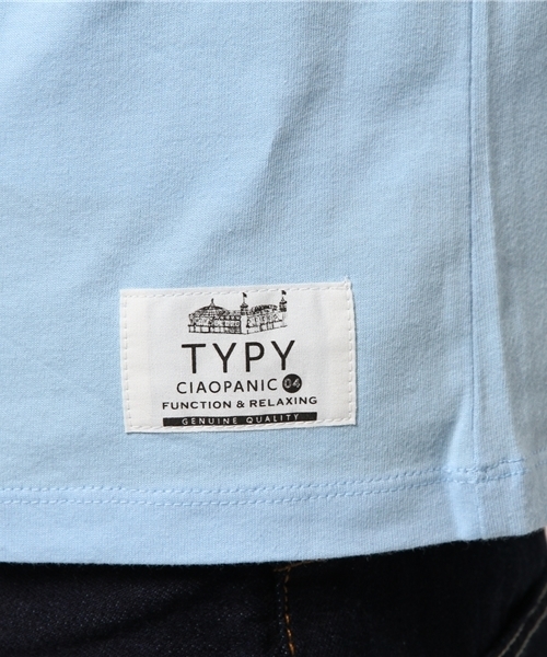 OUTLET(アウトレット)の「【CIAOPANIC TYPY】切替ポケットTシャツ(Tシャツ/カットソー・メンズ・サックスブルー・LARGE/SMALL/MEDIUM)」の8枚目の写真