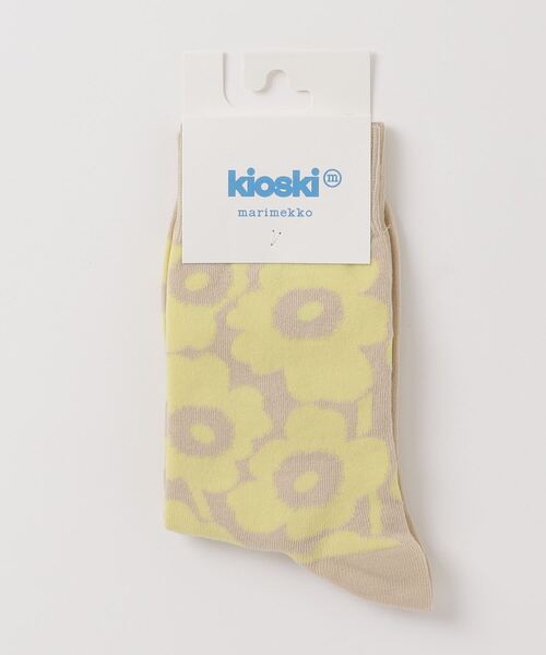 marimekko（マリメッコ）の「【kioski】Unikko / Kirmailla Tone socks（ソックス/靴下・レディース・レモンイエロー/レッド・34/37/40/43）」の3枚目の写真