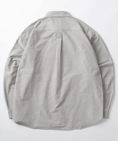 BEVERLY HILLS POLO CLUB（ビバリーヒルズポロクラブ）の「【BEVERLY HILLS POLO CLUB/ビバリーヒルズポロクラブ】ブランドロゴ ワンポイント刺繍 オックスフォード ボタンダウンシャツ/ストライプシャツ/ビッグシルエット（シャツ/ブラウス・メンズ・ミント/ストライプ/ホワイト/ライトグレー/ピンク/ライトブルー・M/L/XL）」の8枚目の写真