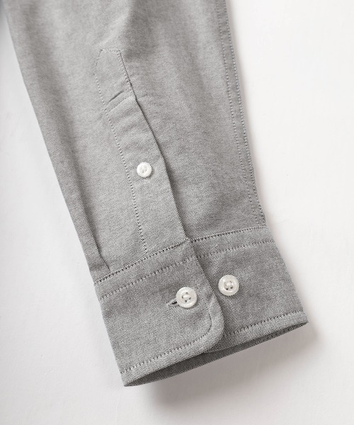 BEVERLY HILLS POLO CLUB（ビバリーヒルズポロクラブ）の「【BEVERLY HILLS POLO CLUB/ビバリーヒルズポロクラブ】ブランドロゴ ワンポイント刺繍 オックスフォード ボタンダウンシャツ/ストライプシャツ/ビッグシルエット（シャツ/ブラウス・メンズ・ミント/ストライプ/ホワイト/ライトグレー/ピンク/ライトブルー・M/L/XL）」の13枚目の写真