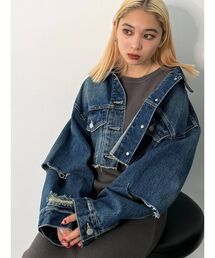 EMODA | スリットスリーブデニムジャケット(デニムジャケット)