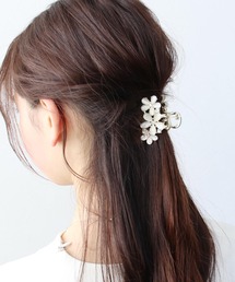 Three Four Time | キャッツフラワーバンスクリップ(バレッタ/ヘアクリップ)