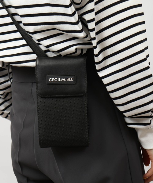 CECIL McBEE（セシルマクビー）の「CECIL McBEE bon voyage お財布ショルダー（ショルダーバッグ・レディース・ブラック/ホワイト/ピンク/ベージュ・F）」の9枚目の写真