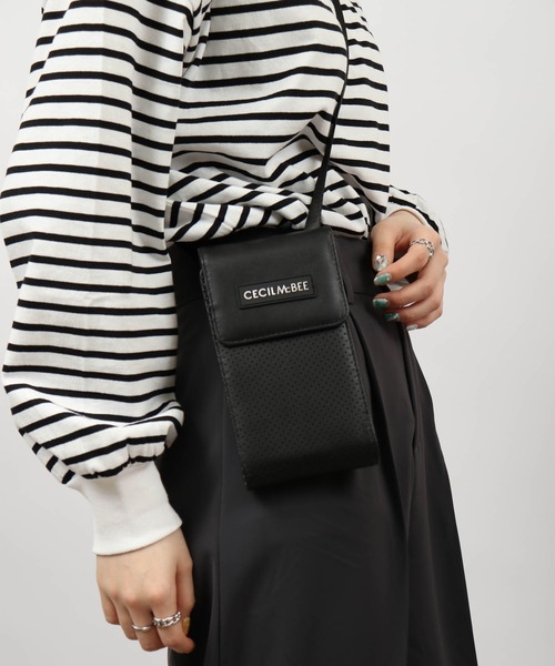 CECIL McBEE（セシルマクビー）の「CECIL McBEE bon voyage お財布ショルダー（ショルダーバッグ・レディース・ブラック/ホワイト/ピンク/ベージュ・F）」の8枚目の写真