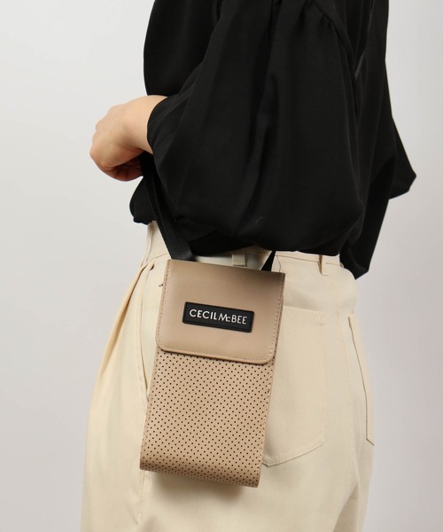 CECIL McBEE（セシルマクビー）の「CECIL McBEE bon voyage お財布ショルダー（ショルダーバッグ・レディース・ブラック/ホワイト/ピンク/ベージュ・F）」の10枚目の写真