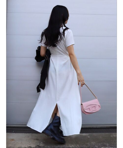 EVRIS（エヴリス）の「サイドオープンドロストロングワンピース（ワンピース・レディース・ホワイト/ブラック/オレンジ/ブルー・FREE）」の9枚目の写真