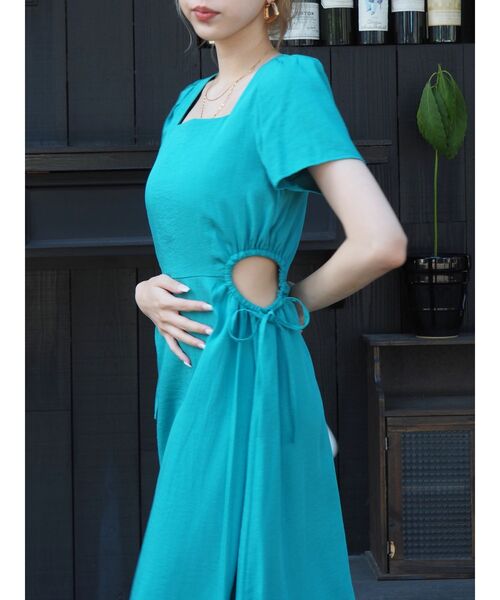 EVRIS（エヴリス）の「サイドオープンドロストロングワンピース（ワンピース・レディース・ホワイト/ブラック/オレンジ/ブルー・FREE）」の14枚目の写真